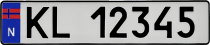 «Норвезький сувенірний номерний знак»