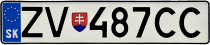 «Словацький сувенірний номерний знак»